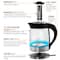 MegaChef 1.8L Cordless Glass & Stainless Steel Electric Tea Kettle with Tea Infuser